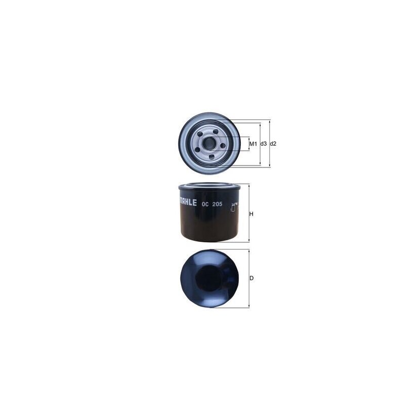KNECHT Ölfilter OC 205 - OC205 für 04494477