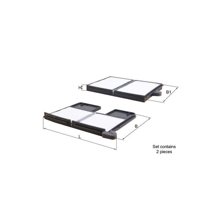 KNECHT Filter, Innenraumluft LA 186/S - LA186/S für 8850820040