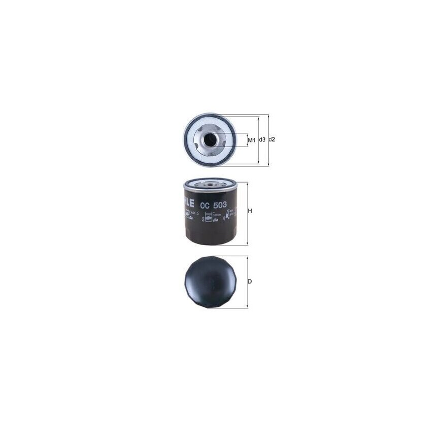 KNECHT Ölfilter OC 503 - OC503 für 110962