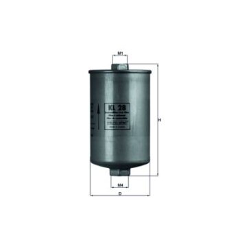 KNECHT Kraftstofffilter KL 28 - KL28 für 443133511