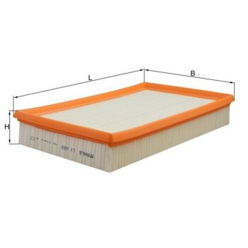 KNECHT Luftfilter LX 888 - LX888 für NJA3558AA