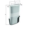 KNECHT Luftfilter LX 1009/6 - LX1009/6 für 98711013200