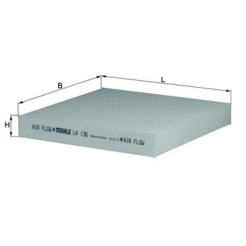 KNECHT Filter, Innenraumluft LA 136 - LA136 für...