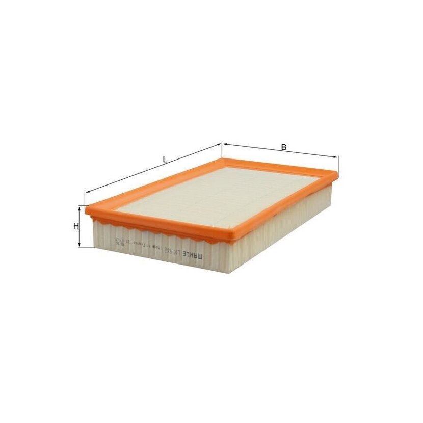 KNECHT Luftfilter LX 942 - LX942 für 2C21282