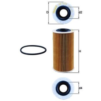 KNECHT Ölfilter OX 1076D - OX1076D für 059115561G
