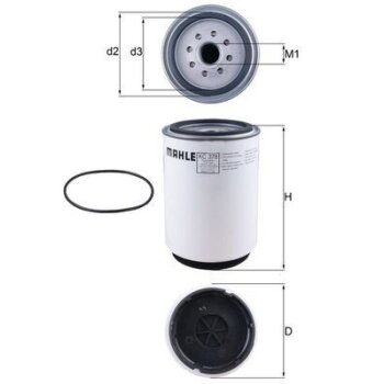 KNECHT Kraftstofffilter KC 378D - KC378D für 20450423