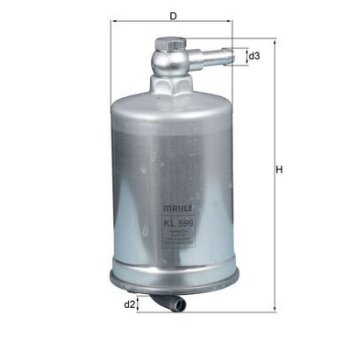 KNECHT Kraftstofffilter KL 599 - KL599 für 8E0127401B