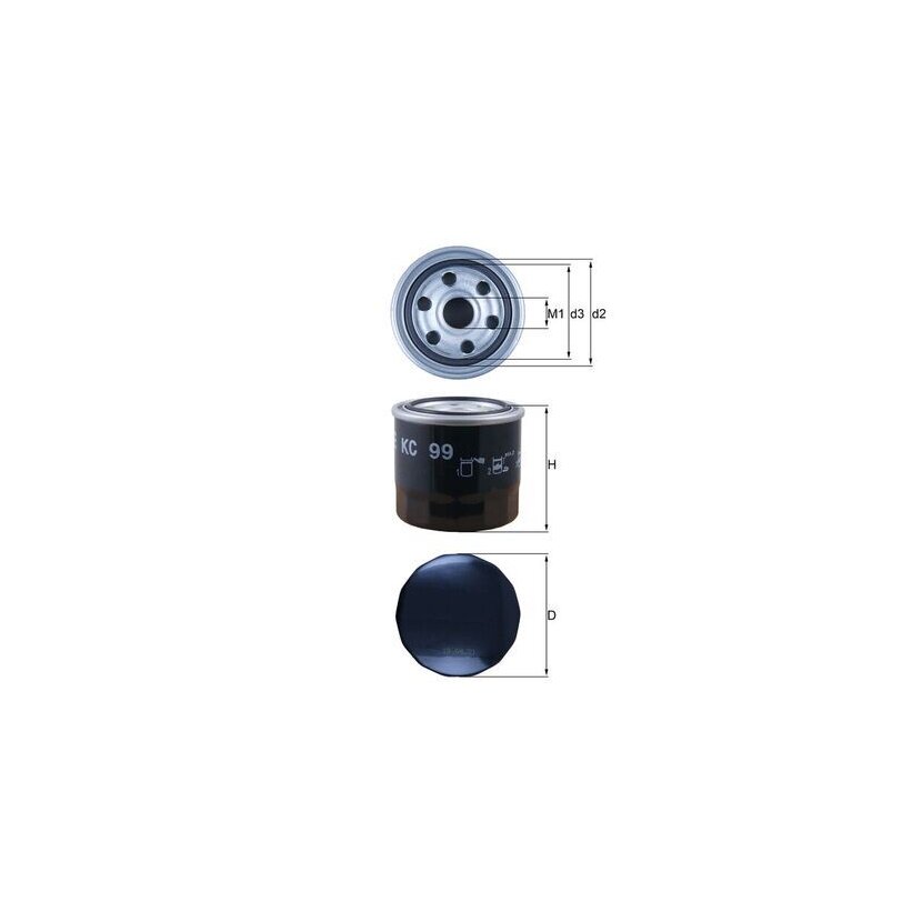 KNECHT Kraftstofffilter KC 99 - KC99 für 2330387306
