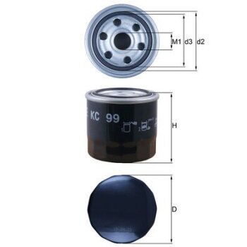 KNECHT Kraftstofffilter KC 99 - KC99 für 2330387306