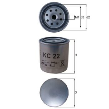 KNECHT Kraftstofffilter KC 22 - KC22 für 022129767A