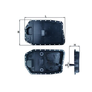 KNECHT Ölwanne, Automatikgetriebe HX 154 - HX154...