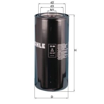 KNECHT Ölfilter OC 484 - OC484 für 6439658