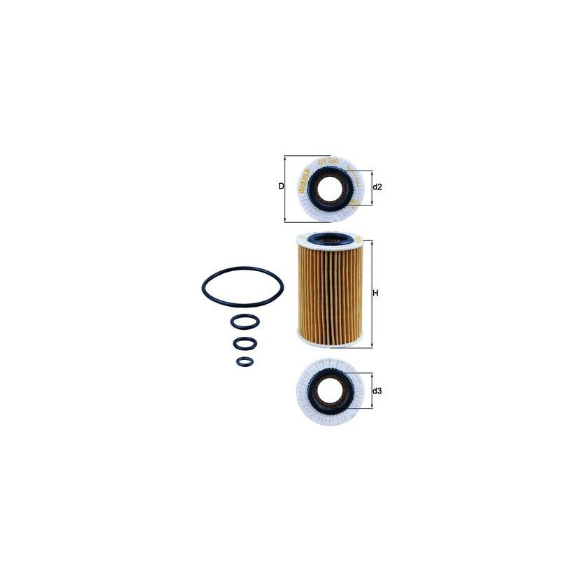 KNECHT Ölfilter OX 260D - OX260D für 0001802809