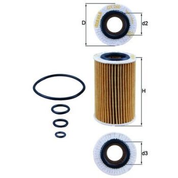 KNECHT Ölfilter OX 260D - OX260D für 0001802809