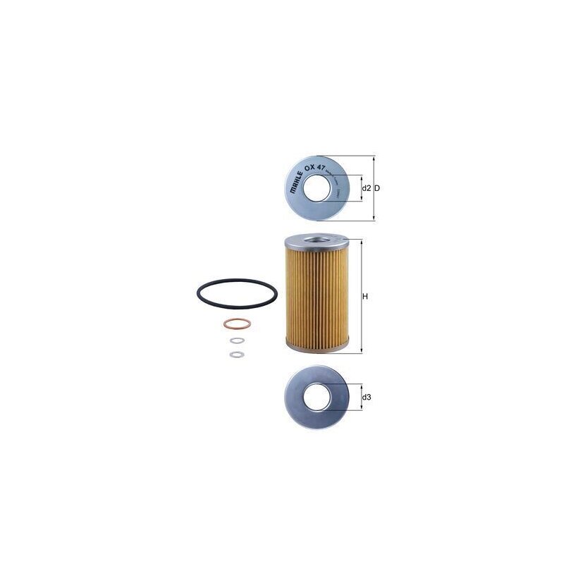 KNECHT Ölfilter OX 47D - OX47D für 5000677