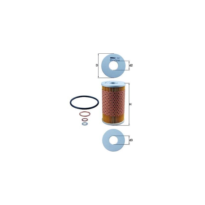 KNECHT Ölfilter OX 47D - OX47D für 5000677