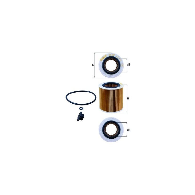 KNECHT Ölfilter OX 387D1 - OX387D1 für 11427640862