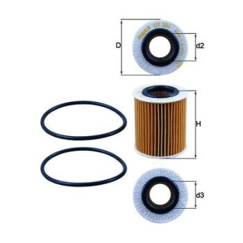 KNECHT Ölfilter OX 386D - OX386D für 55189320