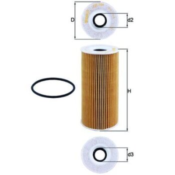 KNECHT Ölfilter OX 366D - OX366D für 0PB115466A