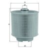 KNECHT Luftfilter LX 1006/2D - LX1006/2D für 4F0133843