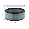 KNECHT Luftfilter LX 516 - LX516 für 1024247