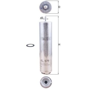 KNECHT Kraftstofffilter KL 579D - KL579D für...