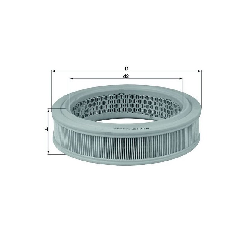 KNECHT Luftfilter LX 157 - LX157 für 0003897995