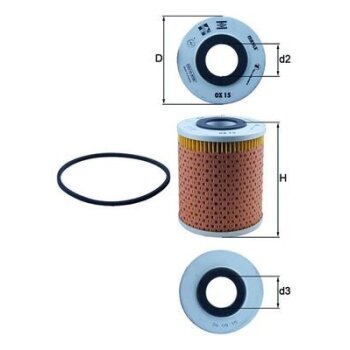 KNECHT Ölfilter OX 15D - OX15D für 1531639