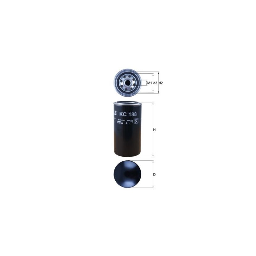 KNECHT Kraftstofffilter KC 188 - KC188 für 2R0127177B