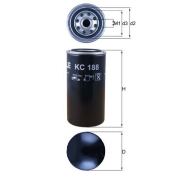 KNECHT Kraftstofffilter KC 188 - KC188 für 2R0127177B
