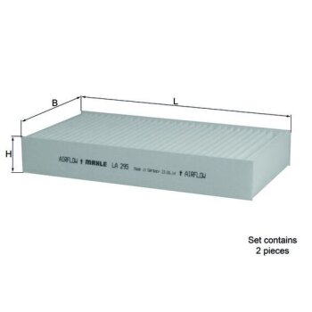 KNECHT Filter, Innenraumluft LA 295/S - LA295/S für...