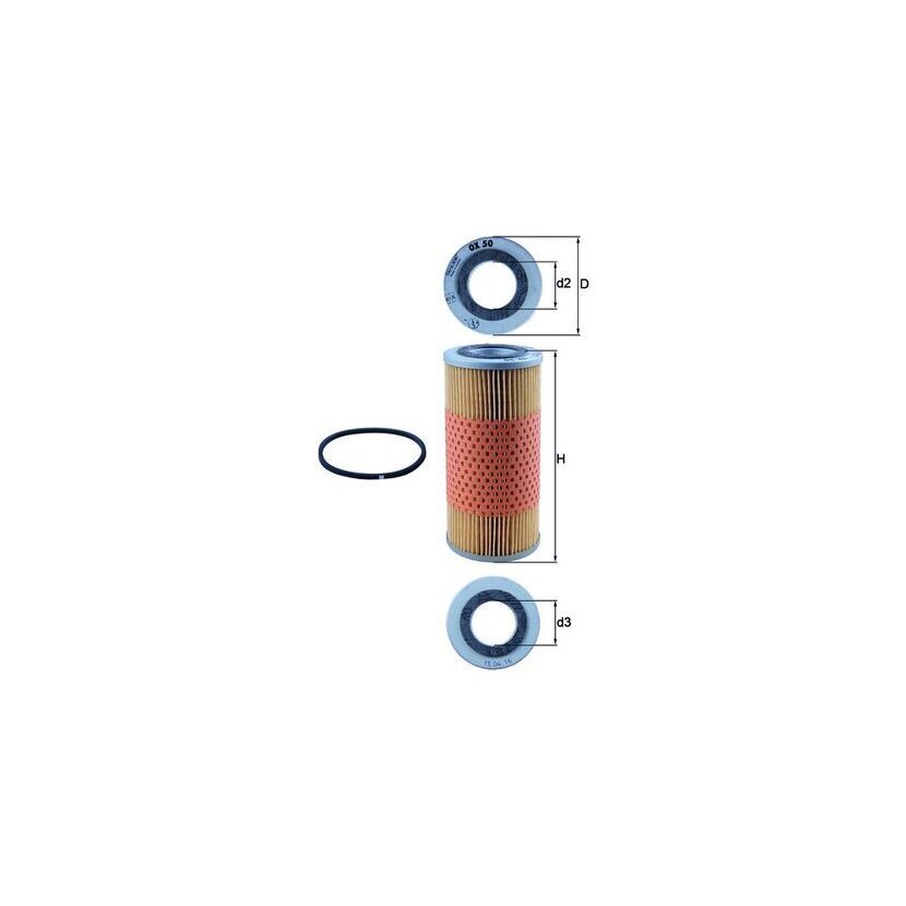 KNECHT Ölfilter OX 50D - OX50D für 7110408