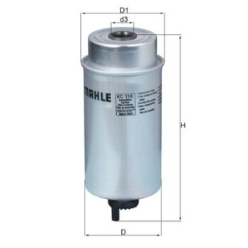 KNECHT Kraftstofffilter KC 116 - KC116 für 1709059