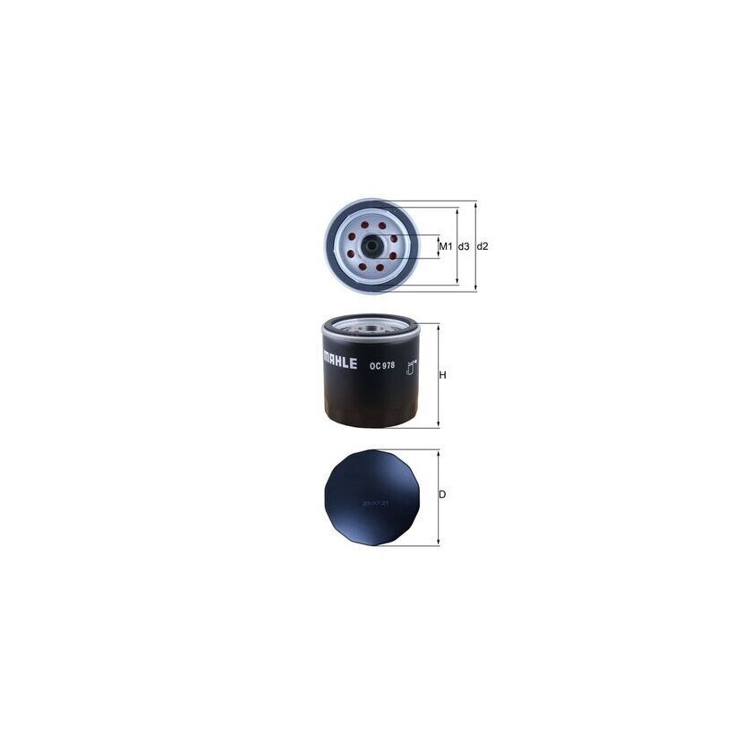 KNECHT Ölfilter OC 978 - OC978 für 6071840225