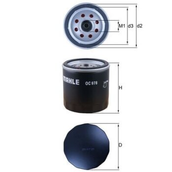 KNECHT Ölfilter OC 978 - OC978 für 6071840225