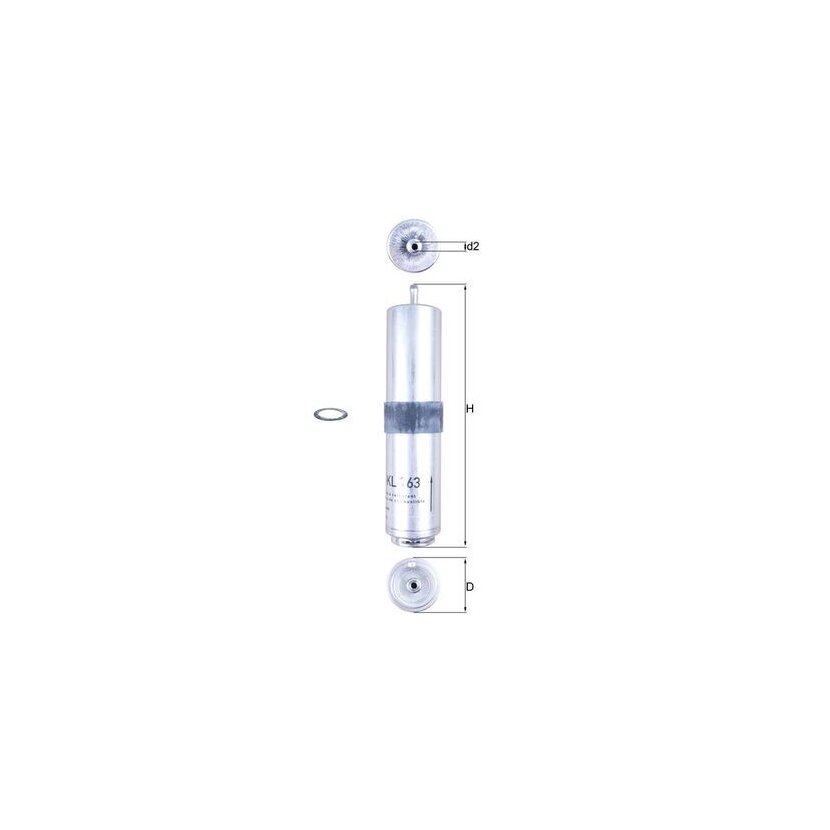 KNECHT Kraftstofffilter KL 763D - KL763D für 13327823413