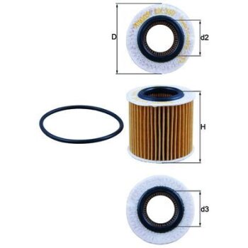 KNECHT Ölfilter OX 360D - OX360D für 03D115403D