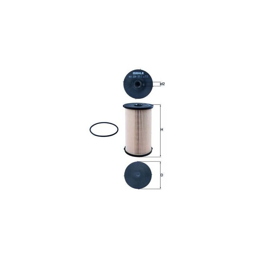 KNECHT Kraftstofffilter KX 220D - KX220D für 3C0127177