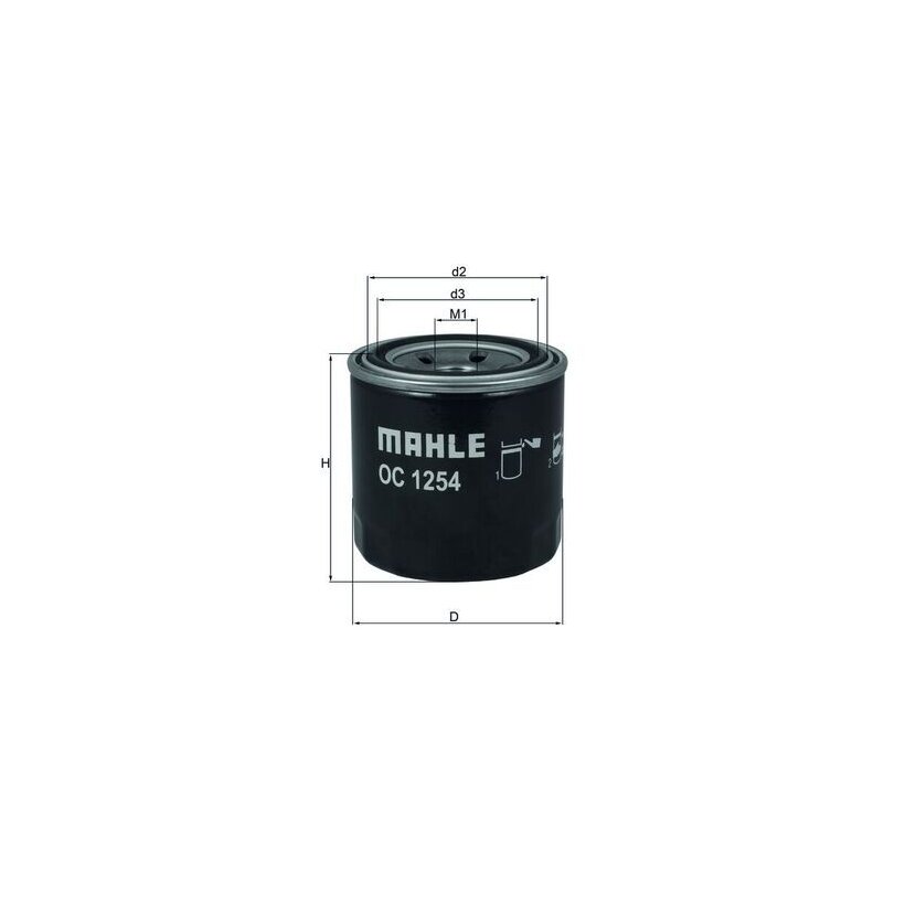 KNECHT Ölfilter OC 1254 - OC1254 für 8941494180