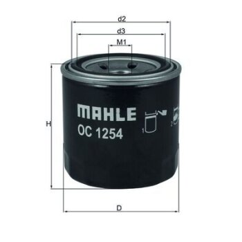 KNECHT Ölfilter OC 1254 - OC1254 für 8941494180
