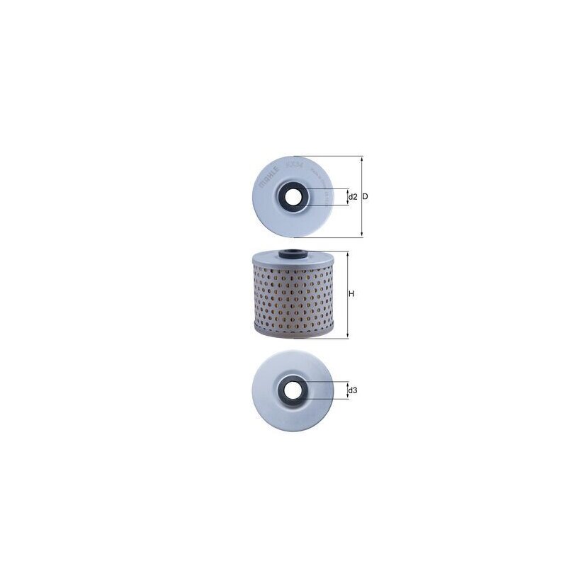 KNECHT Kraftstofffilter KX 34 - KX34 für 7984316