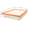 KNECHT Luftfilter LX 1845 - LX1845 für 2E0129620B