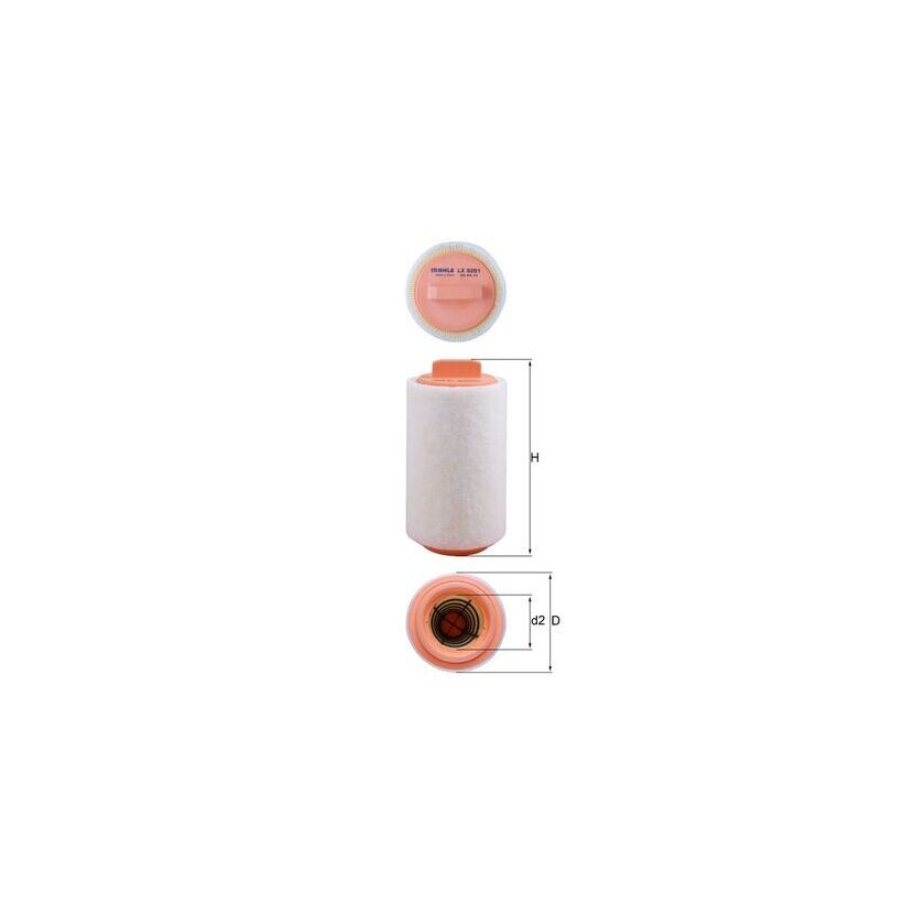 KNECHT Luftfilter LX 3251 - LX3251 für 13718509032