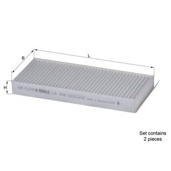 KNECHT Filter, Innenraumluft LA 356/S - LA356/S für...