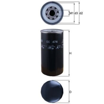 KNECHT Ölfilter OC 474 - OC474 für 2992544