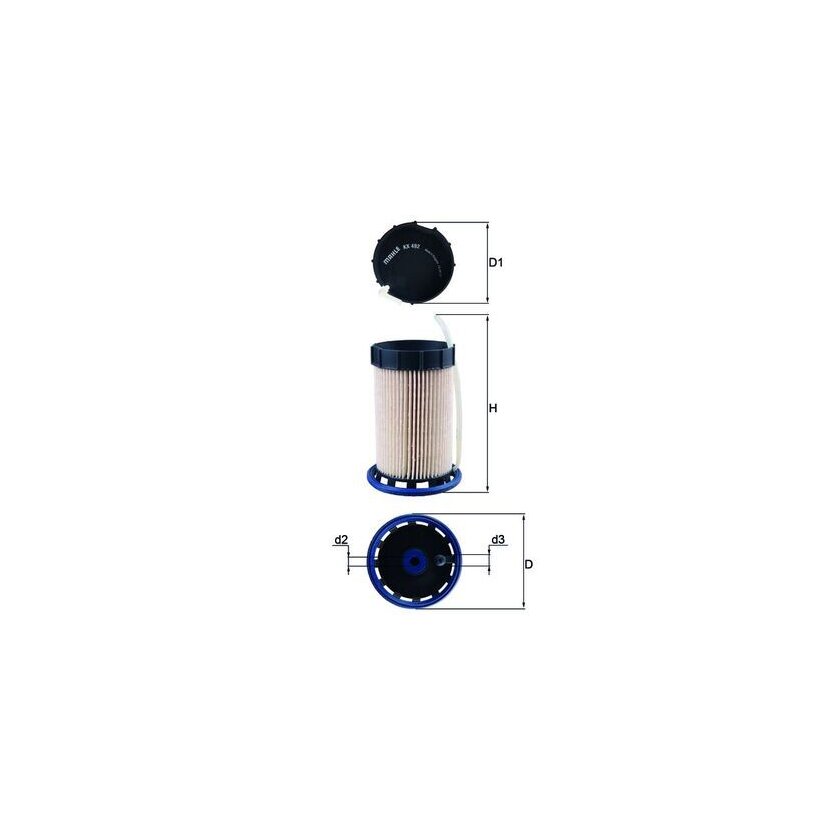 KNECHT Kraftstofffilter KX 492 - KX492 für 5Q0127177A