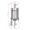 KNECHT Kraftstofffilter KL 871 - KL871 für 7N0201051