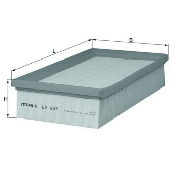 KNECHT Luftfilter LX 857 - LX857 für 1023134