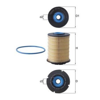 KNECHT Kraftstofffilter KX 404D - KX404D für 96896403