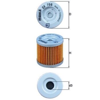 KNECHT Ölfilter OX 798 - OX798 für 1651029F00